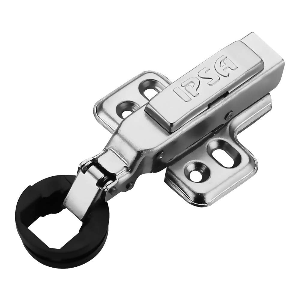 IPSA Glass Door Cabinet Hydraulic Auto Hinge Full Overlay 0 Crank Thickness 4-8 mm Pack of 1 Piece